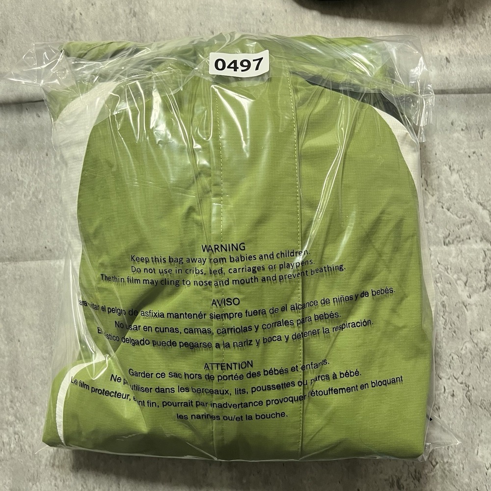 Eddie Bauer Travex WeatherEdge Jacket Mens Medium Green Hooded Rain Parka - Picture 8 of 8